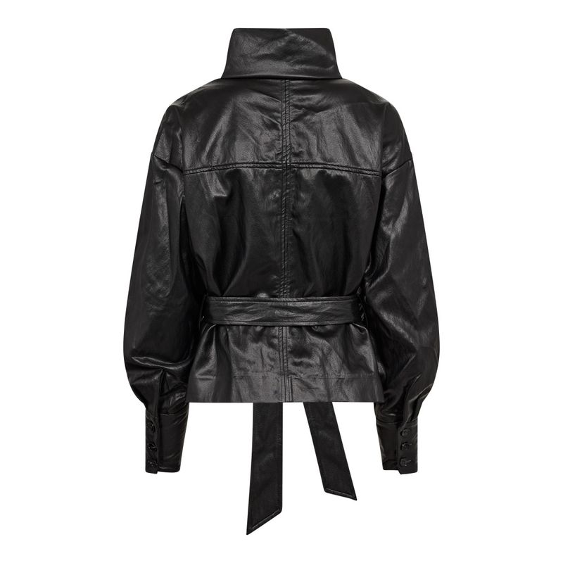 Gitt Funnel Neck Blouse Black 