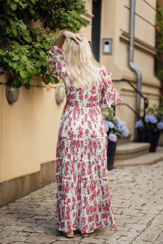 Bohemian Relaxed Dress Pink Meadow