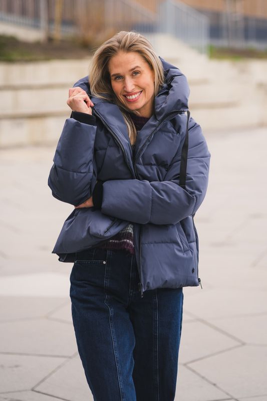 Pavine Down Short Jacket India Ink 
