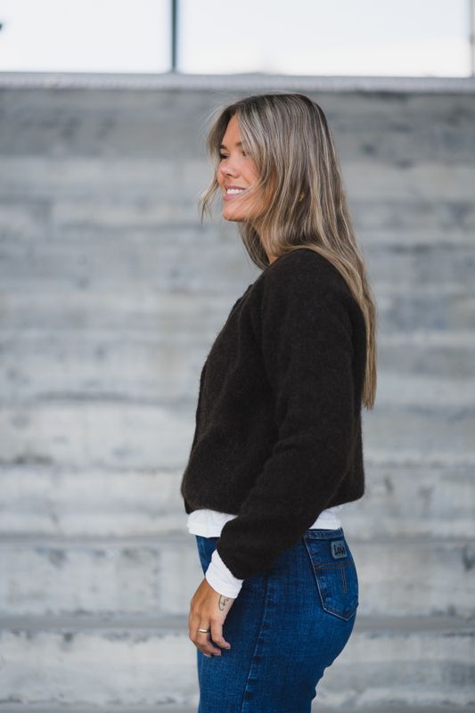 Vitow Cardigan Coffee Melange 