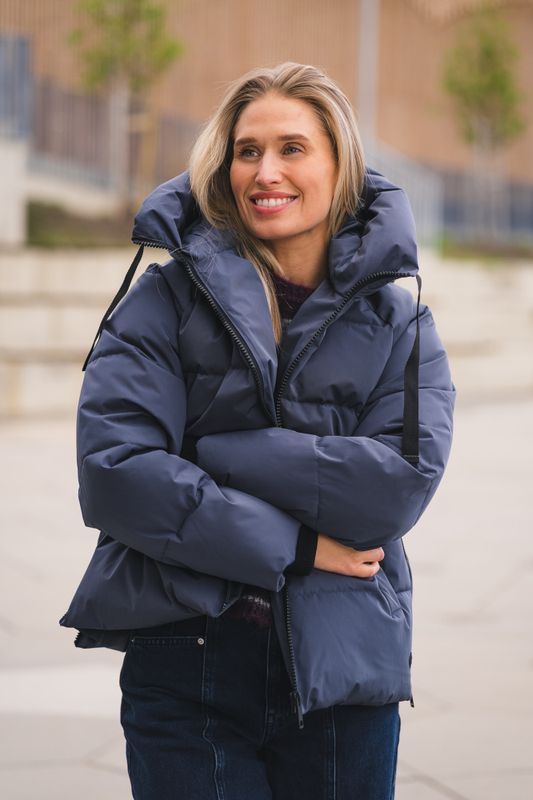 Pavine Down Short Jacket India Ink 