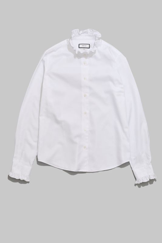 Juliette Herringbone Shirt White 