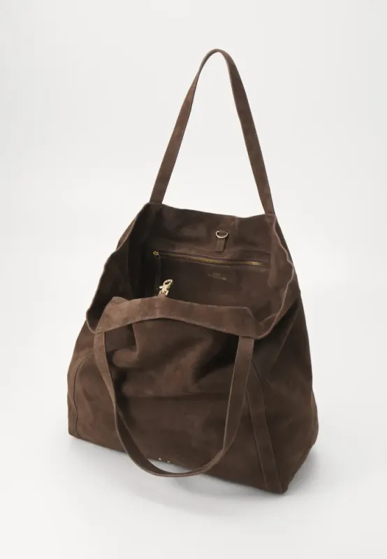 Suede Eden Bag Hot Fudge Brown 