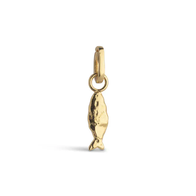 Hovedbilde Flowing Fish Charm Gold 