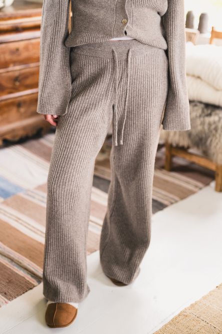 Hovedbilde Amara Rib Trousers Taupe 