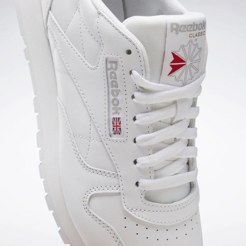 Classic Leather White/White/Purgy  