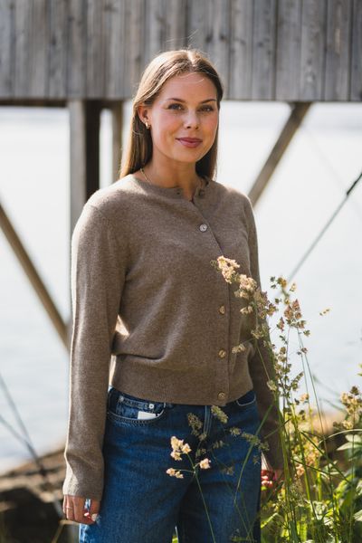 Hovedbilde Saboston Cardigan 6304 Greige Melange 