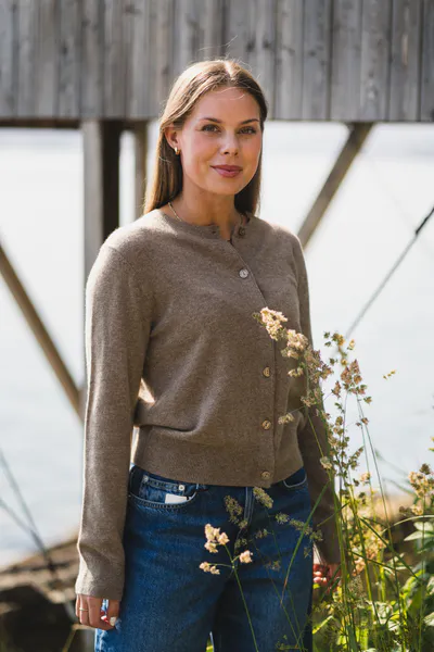 Hovedbilde Saboston Cardigan 6304 Greige Melange 