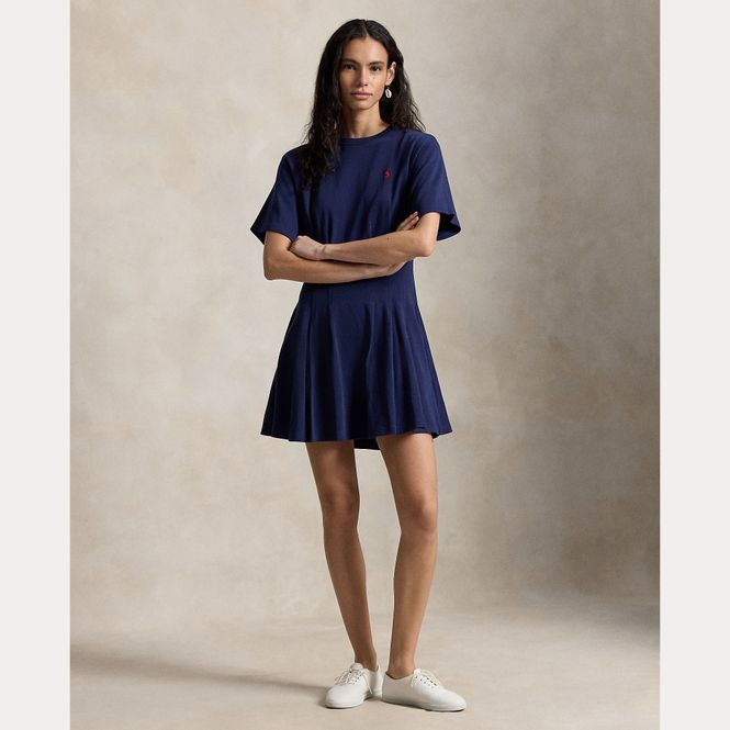 Hovedbilde Shaped Cotton Jersey Tee Dress Newport Navy 