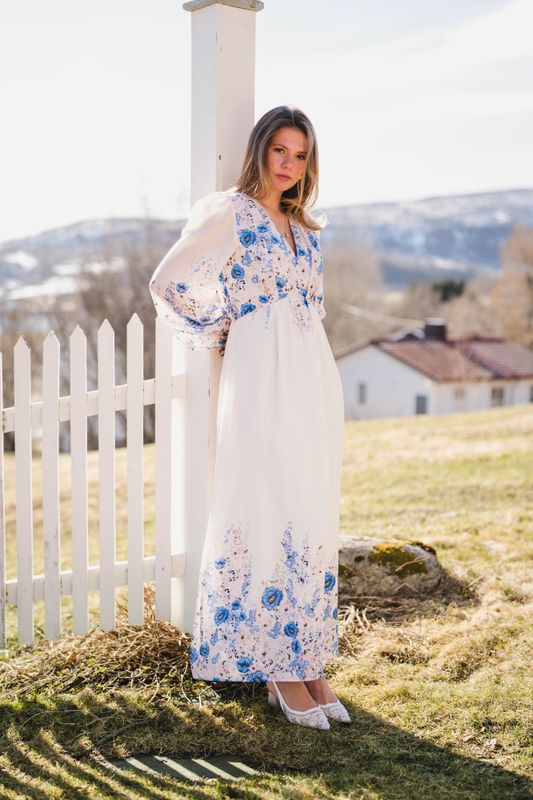 Silfi Flower Print Dress Blue 