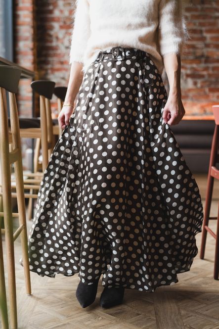 Hovedbilde Striped Organza Maxi Skirt Dots 