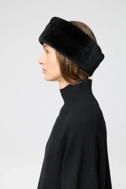 Hovedbilde Oslo Shearling Headband Jet Black 