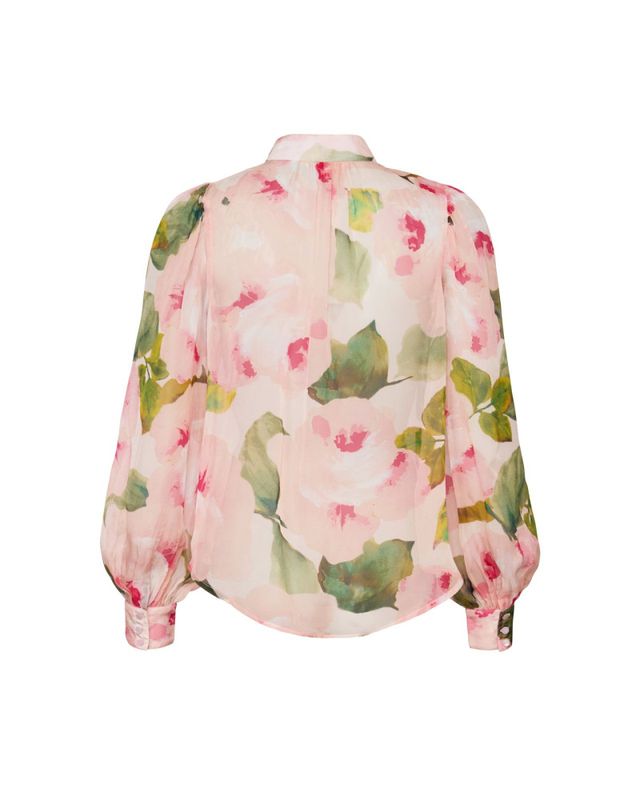 Organza Blouse Rosette 