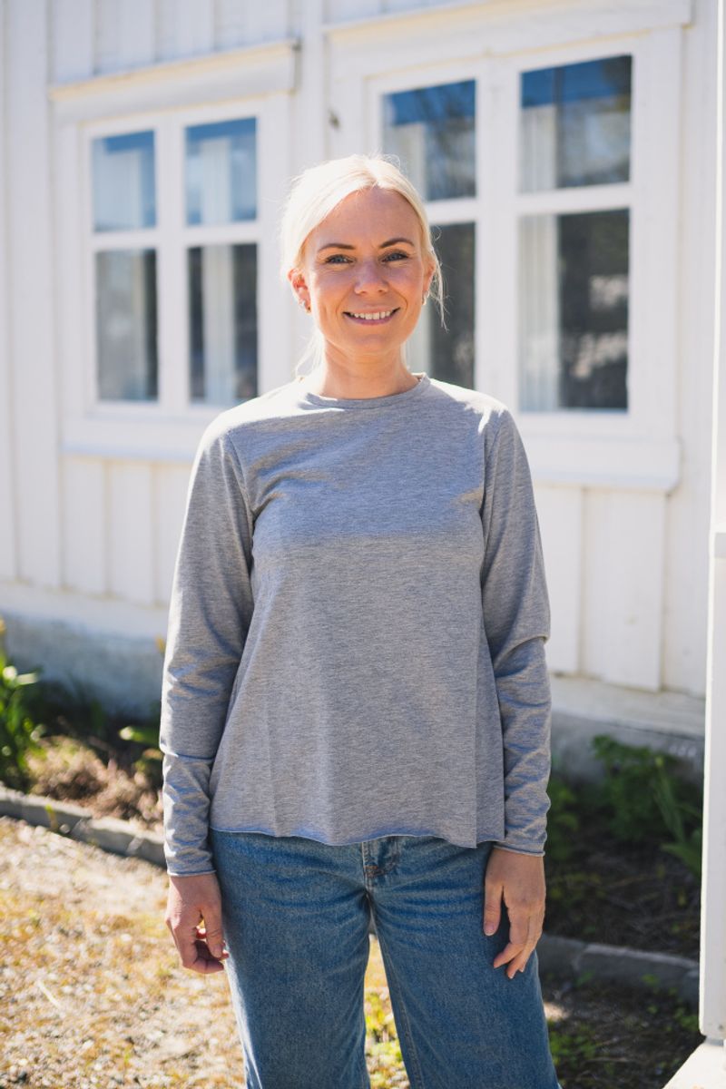 Lisa Longsleeve Grey Melange 