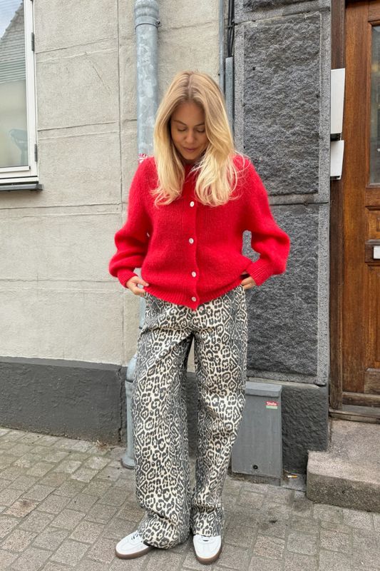Idaic Cardigan Red 