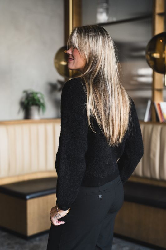 Nerida Knit Jacket Black 