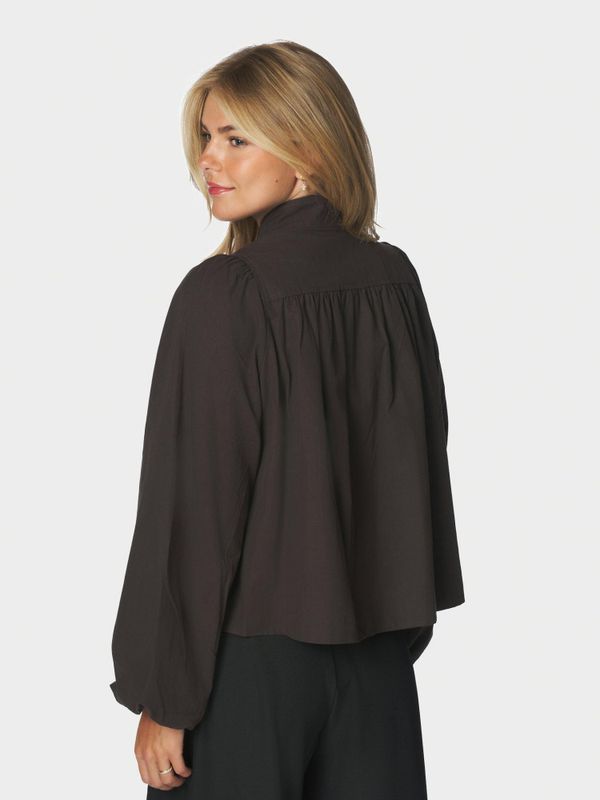 Tirsa Twill Jacket Dark Brown 