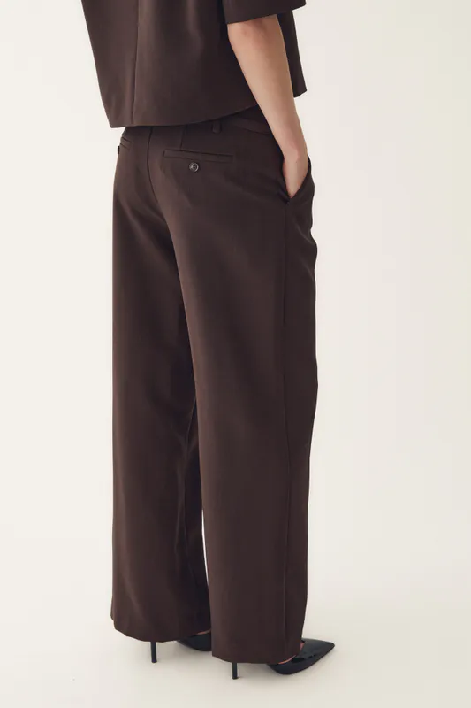 Darryl HW Pants Chocolate 