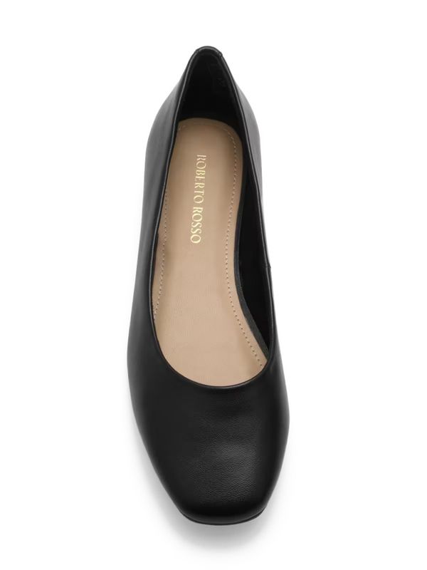 Trieste Ballerina Leather Black 