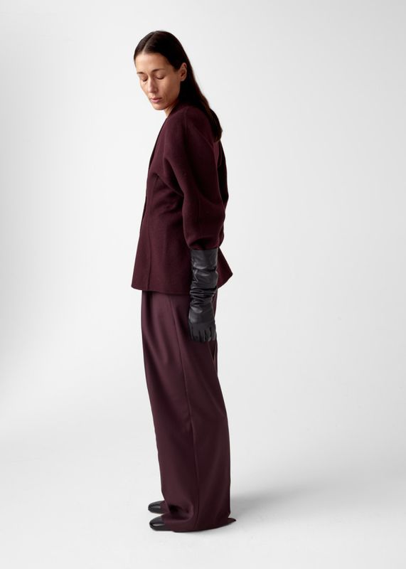 Nadina Wool Jacket Burgundy 