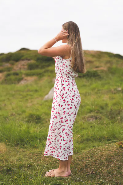 Hovedbilde Falisha SL Dress AOP Rose Red Flower