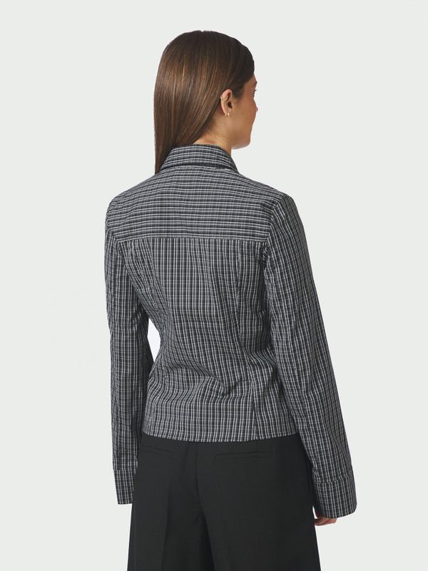 Cathy Zip Shirt Black 