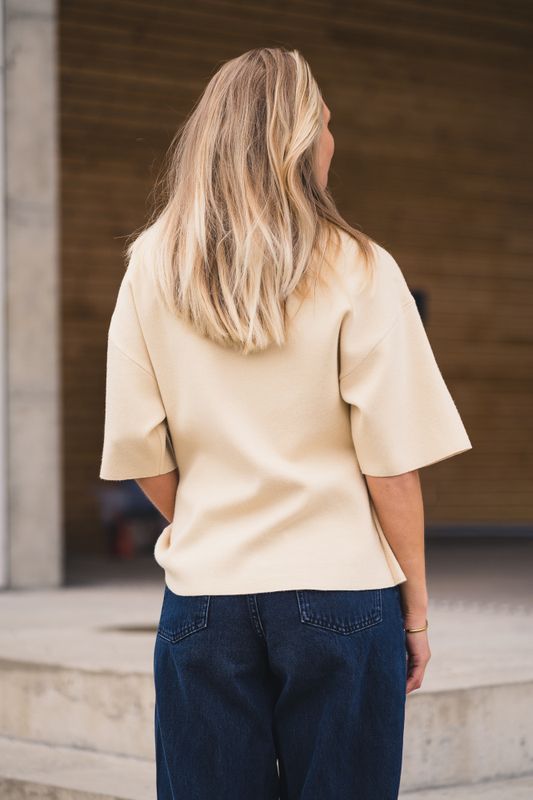Mirielle East 2/4 Cardigan Bleached Sand