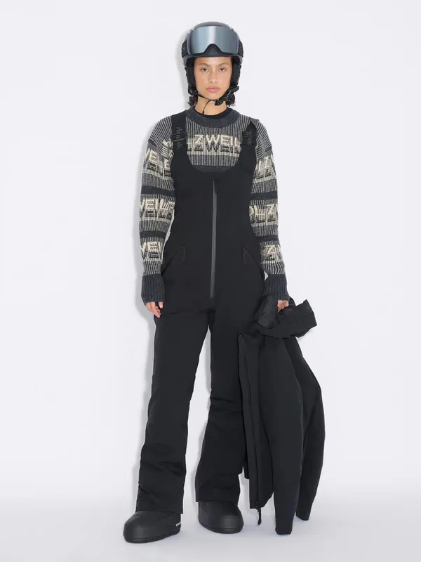 W Tryvann Bib Trousers Dark Grey 