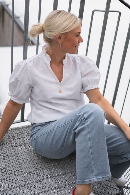 Hovedbilde Odesa Linen Blouse White