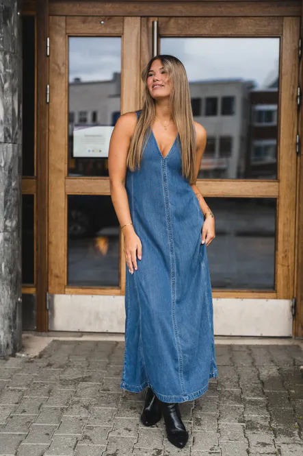 Hovedbilde Saskylar Dress 15645 Medium Denim Blue 