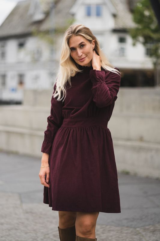 Embrace Dress Burgundy 