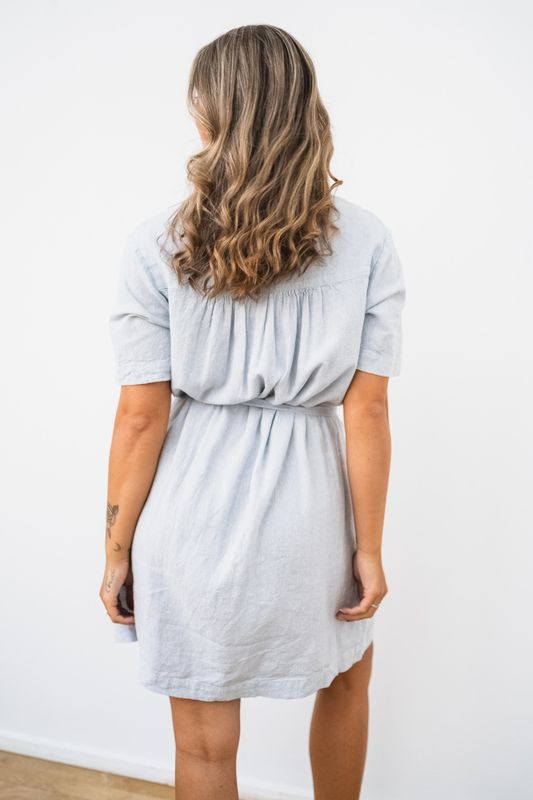 Pennie Ginia 2/4 Shirt Dress Skyway Melange