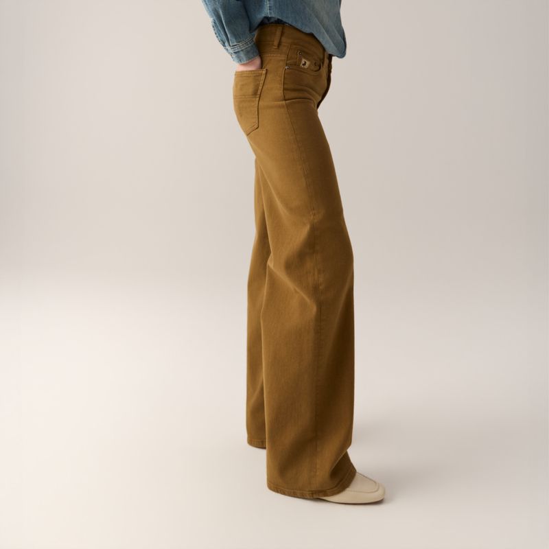 Palazzo Sponge Stretch Golden Brown 