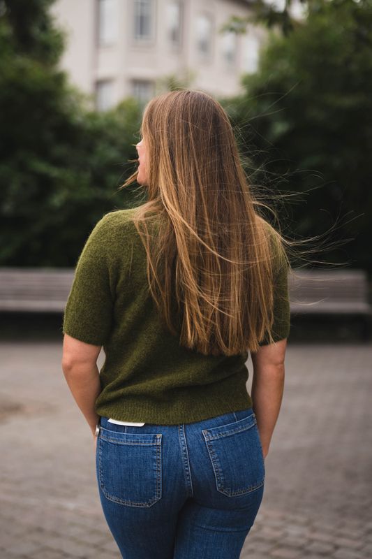 Johi SS Wool Blend Pullover Fir Green 
