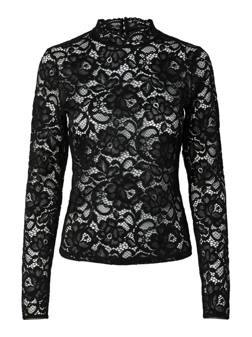 Hovedbilde Lacey LS Lace Top Black 