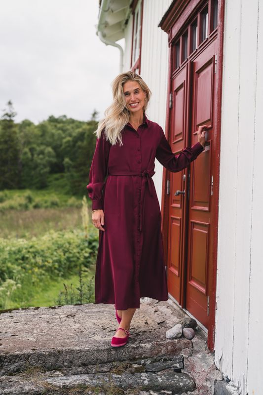 Trine Shirt Dress Choco Truffle 