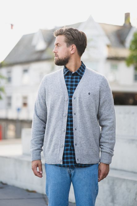 Hovedbilde Sapatrik Cardigan 132 Grey Melange 