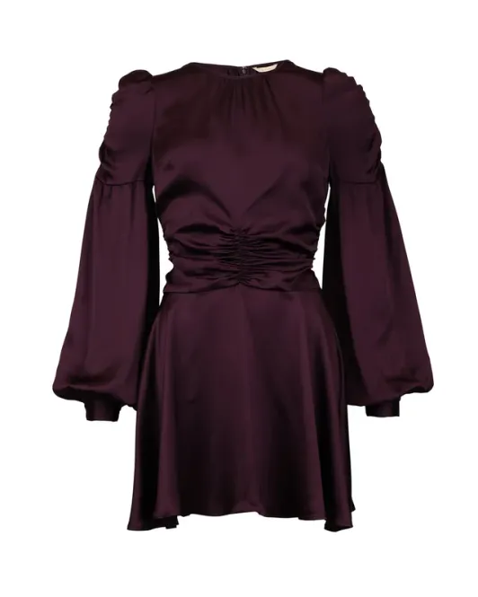 Hovedbilde Satin Mini Dress Burgundy 