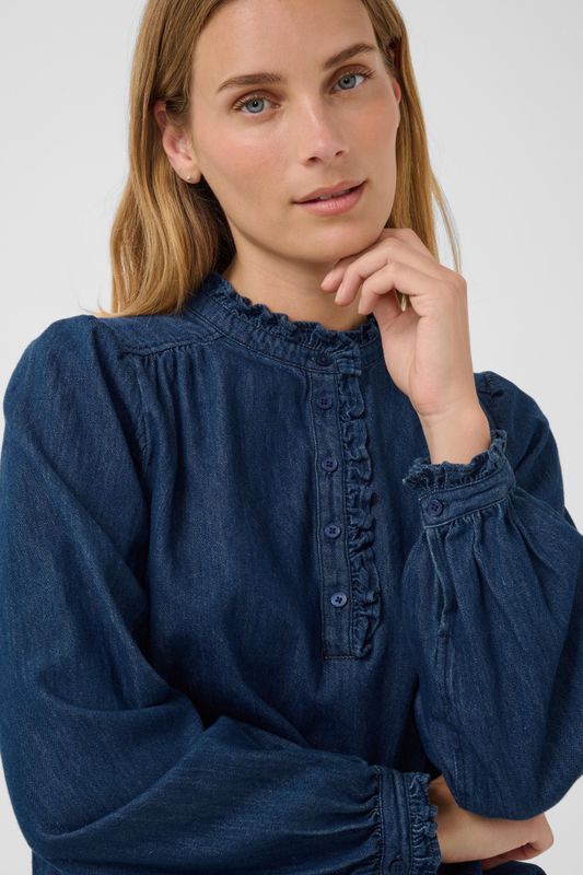 Christence Shirt Medium Dark Blue 