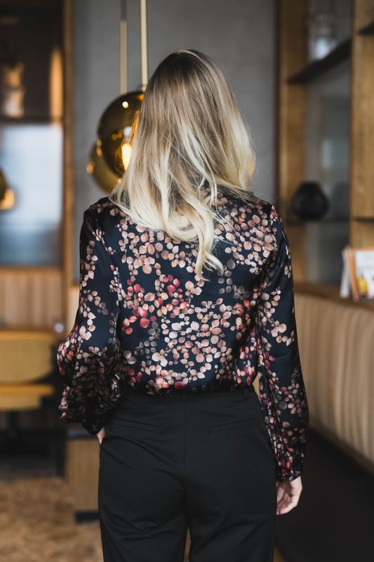 Sophia Blouse Melange Noir 
