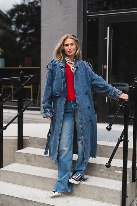Hovedbilde Rickie Maxi Trench Cabana Blue 