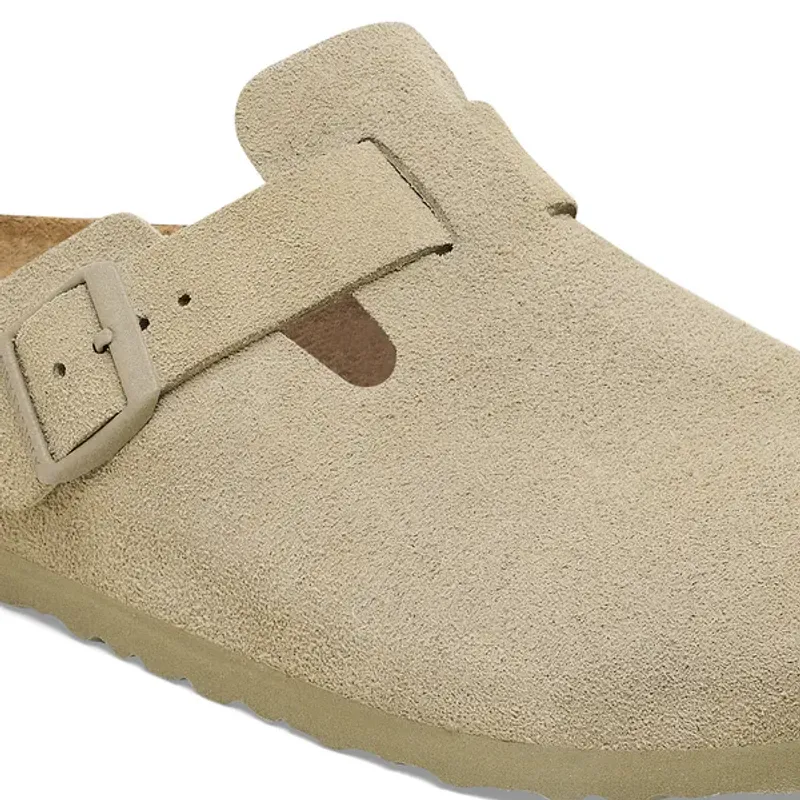 Boston Suede Leather Faded Khaki 