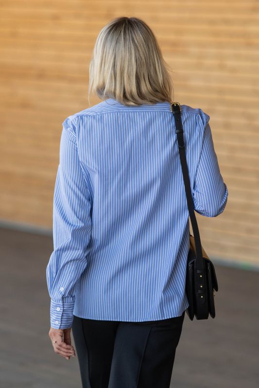 Bermudes Shirt Bleu/Blanc