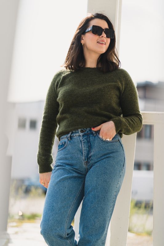 Fiona Dark Green Melange 