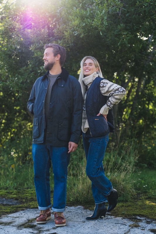 Ashby Wax Jacket Navy 