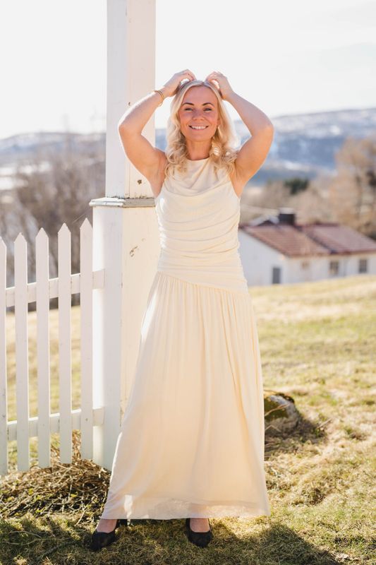 Cludine Mesh Dress Light Yellow 