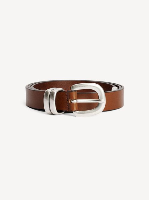 Hovedbilde Zoilo Leather Belt Dark Brown 