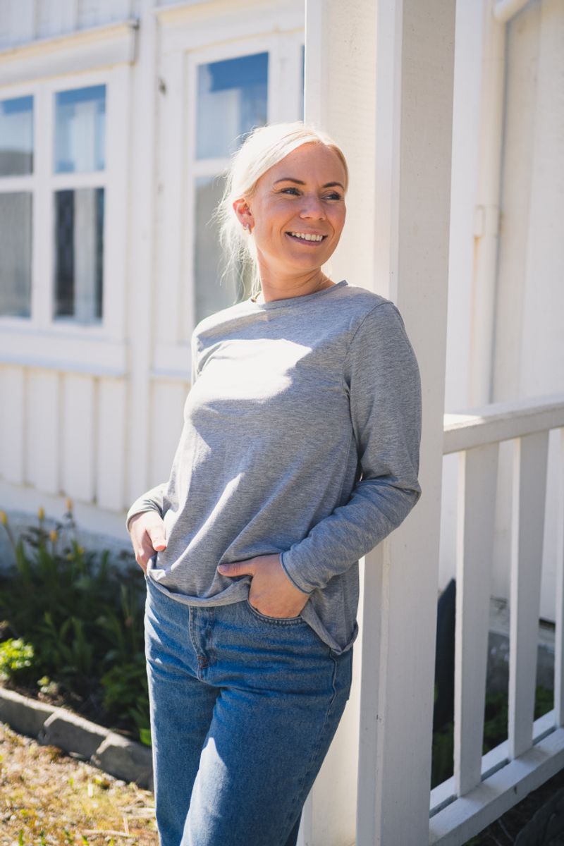 Lisa Longsleeve Grey Melange 