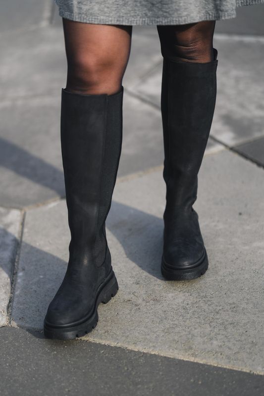 Slim High Boots New Black  