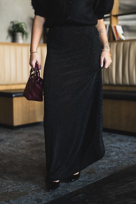 Hovedbilde Luxe Sequin Skirt Black 